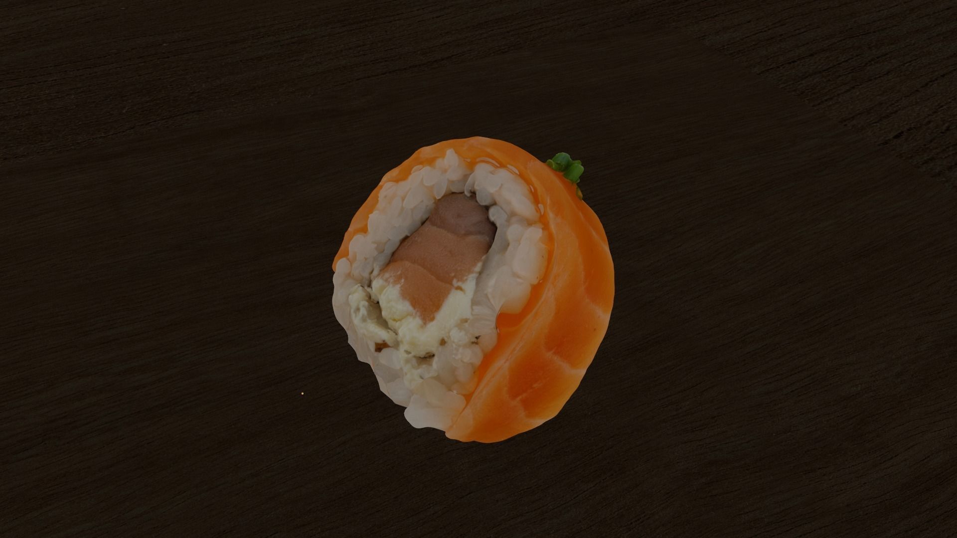 Sushi Philadelphia lite Realistic 3d model Low-poly 3D model_3