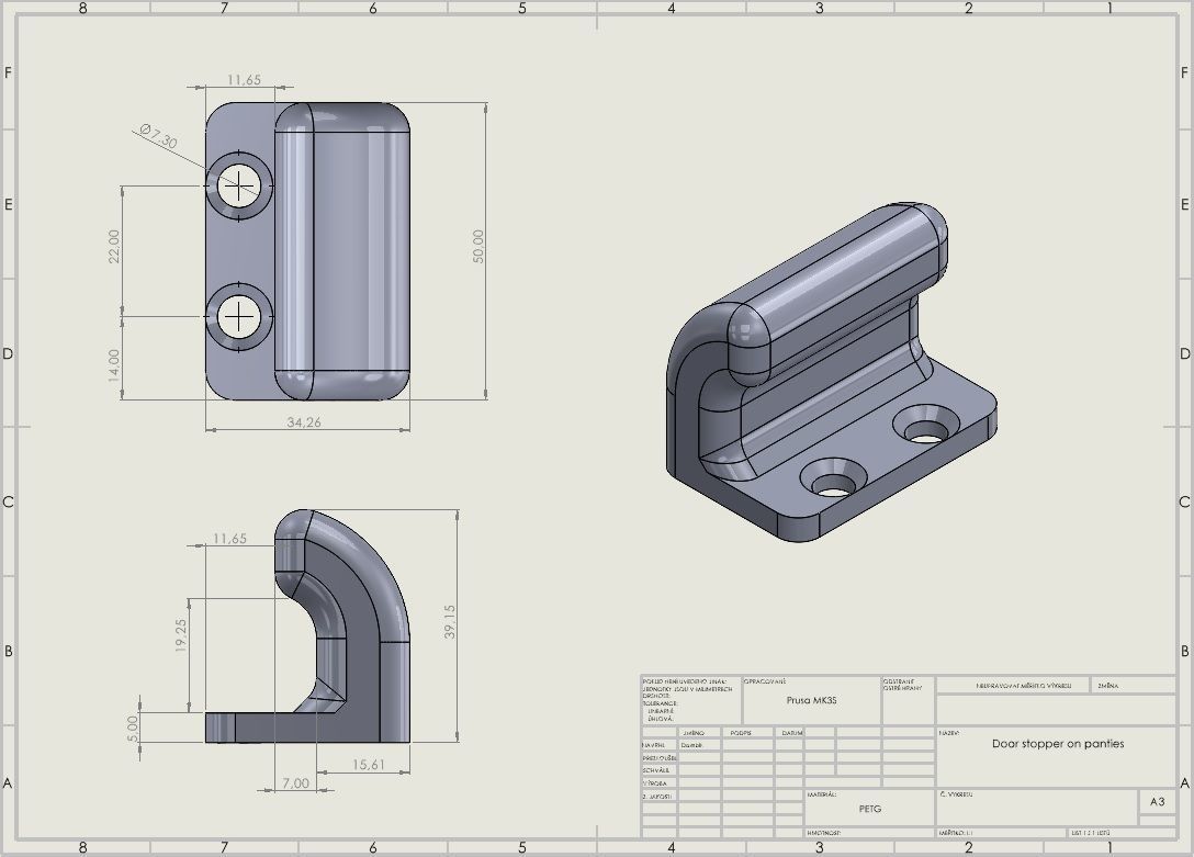 Door stopper on panties 3D print model_4