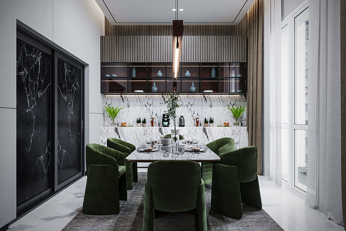 dinner room  3D model