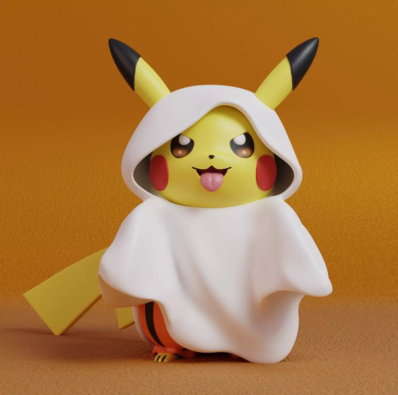 Pokemon - Pikachu Ghost Halloween 3D print model_0