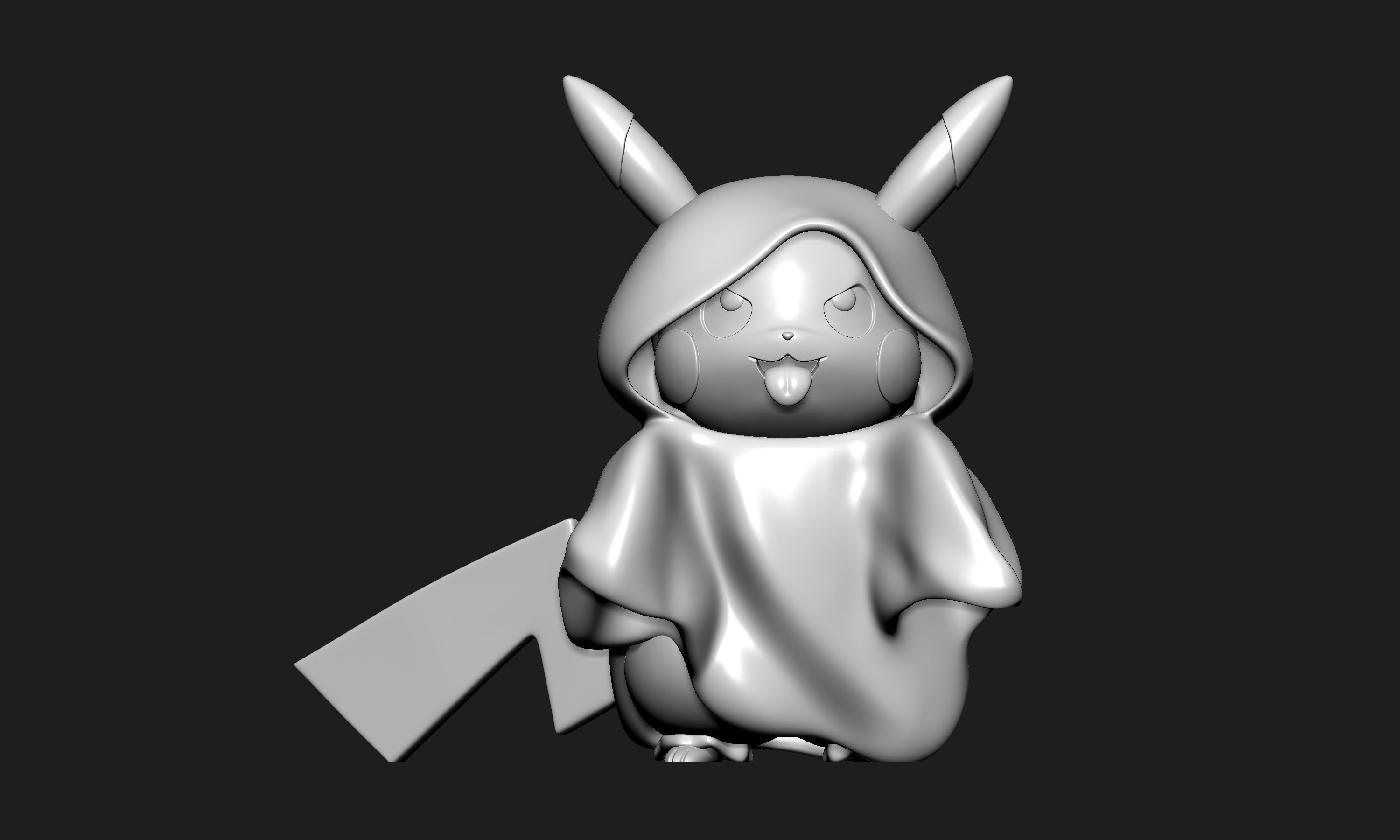 Pokemon - Pikachu Ghost Halloween 3D print model_2