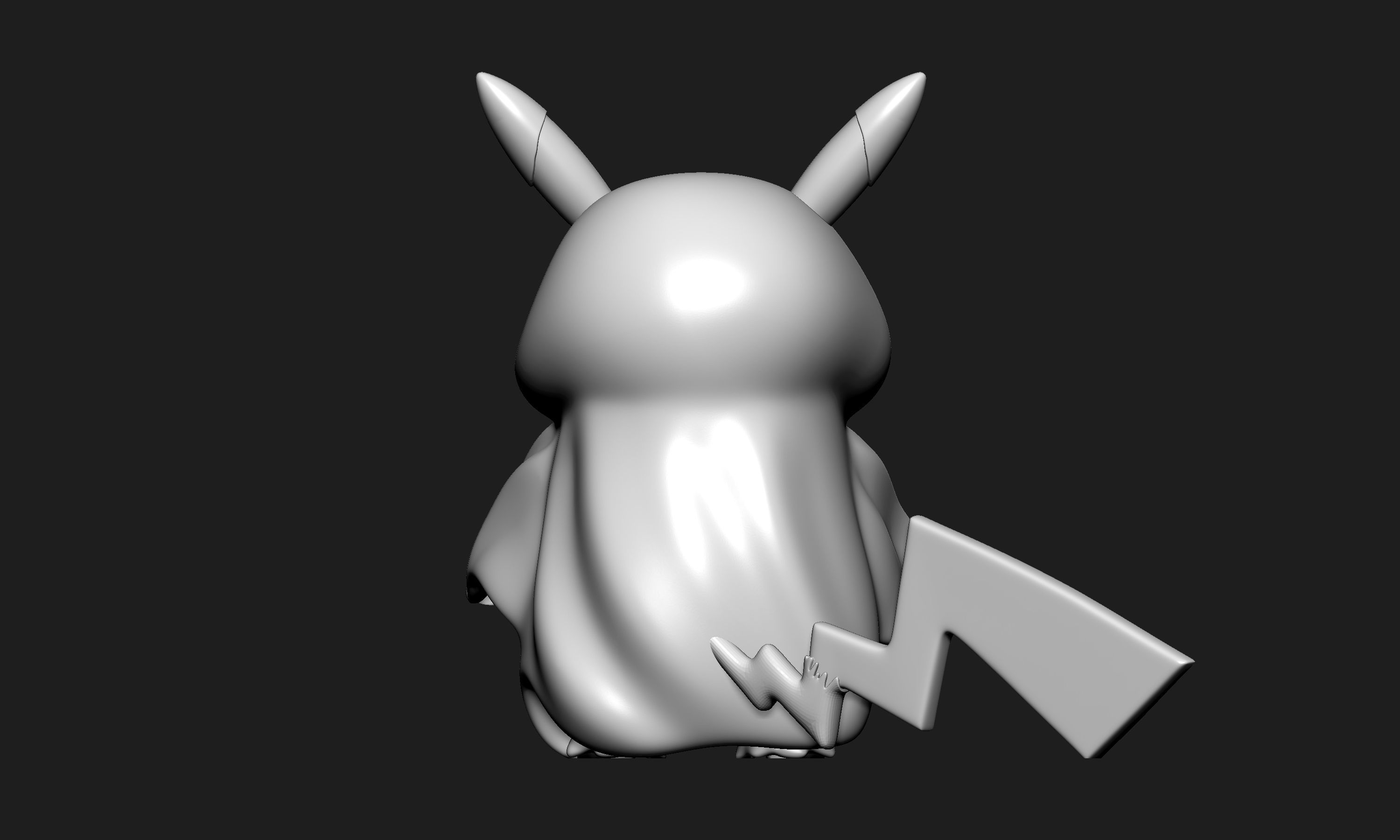 Pokemon - Pikachu Ghost Halloween 3D print model_6