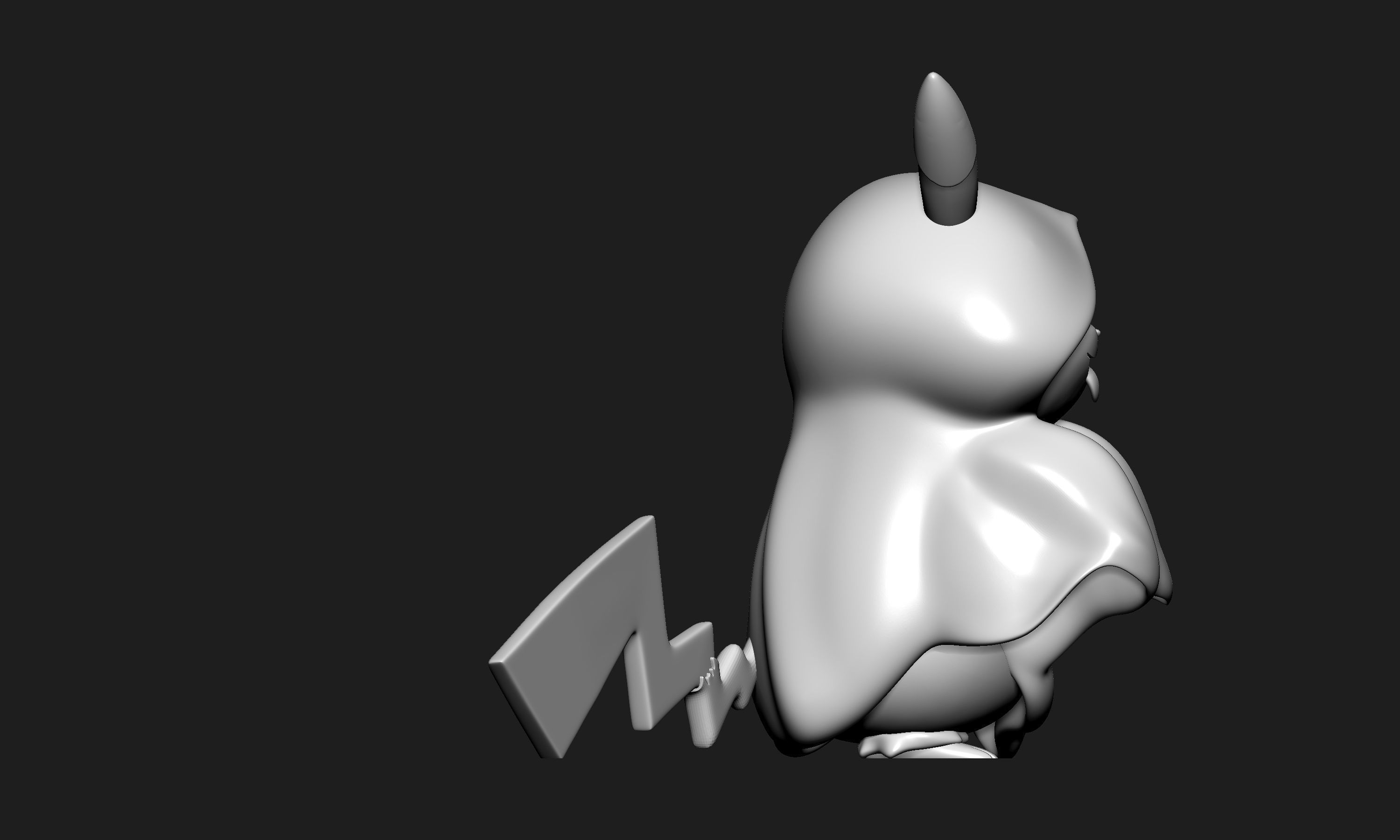 Pokemon - Pikachu Ghost Halloween 3D print model_7