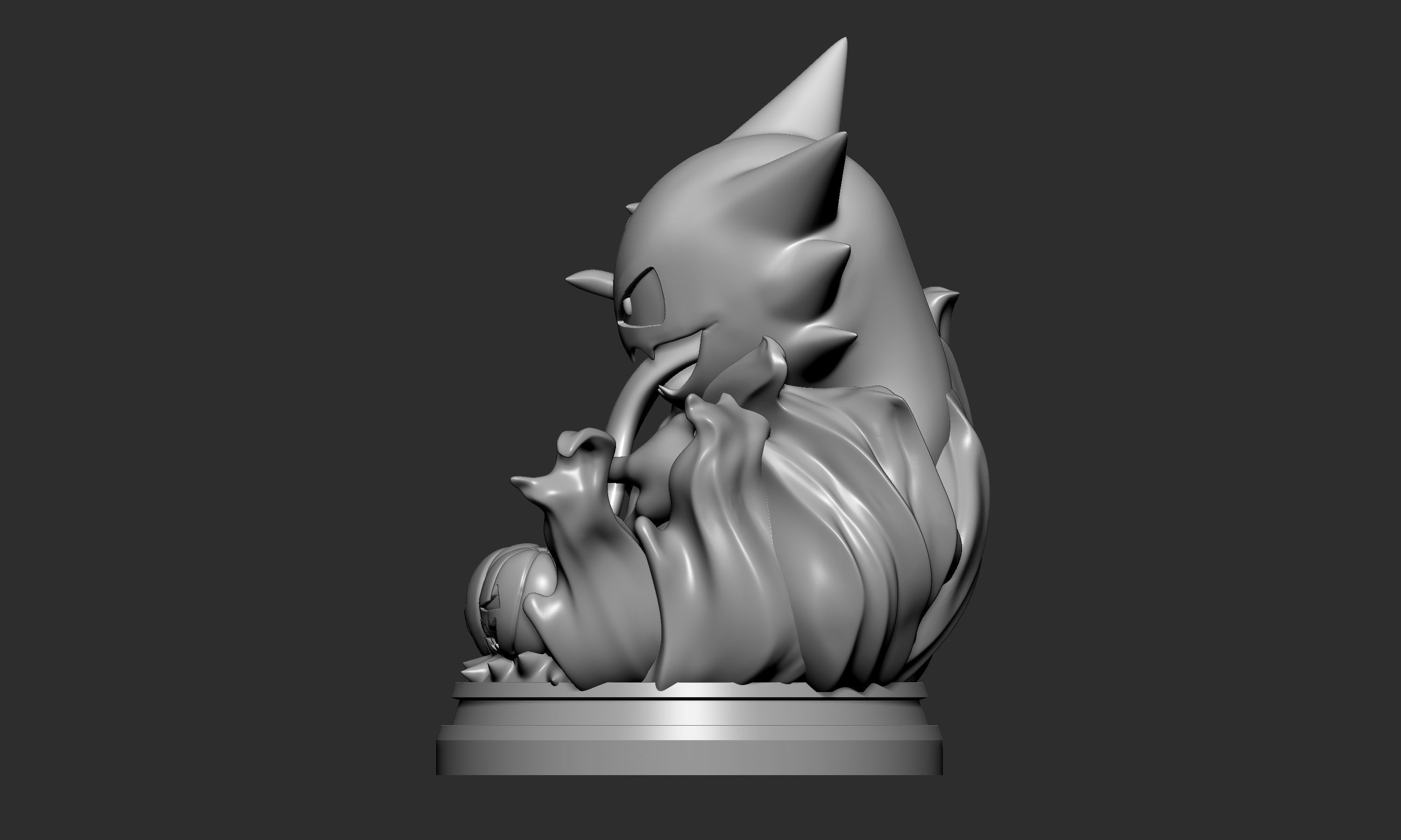 Pokemon - Haunter Halloween Figure  3D print model_4