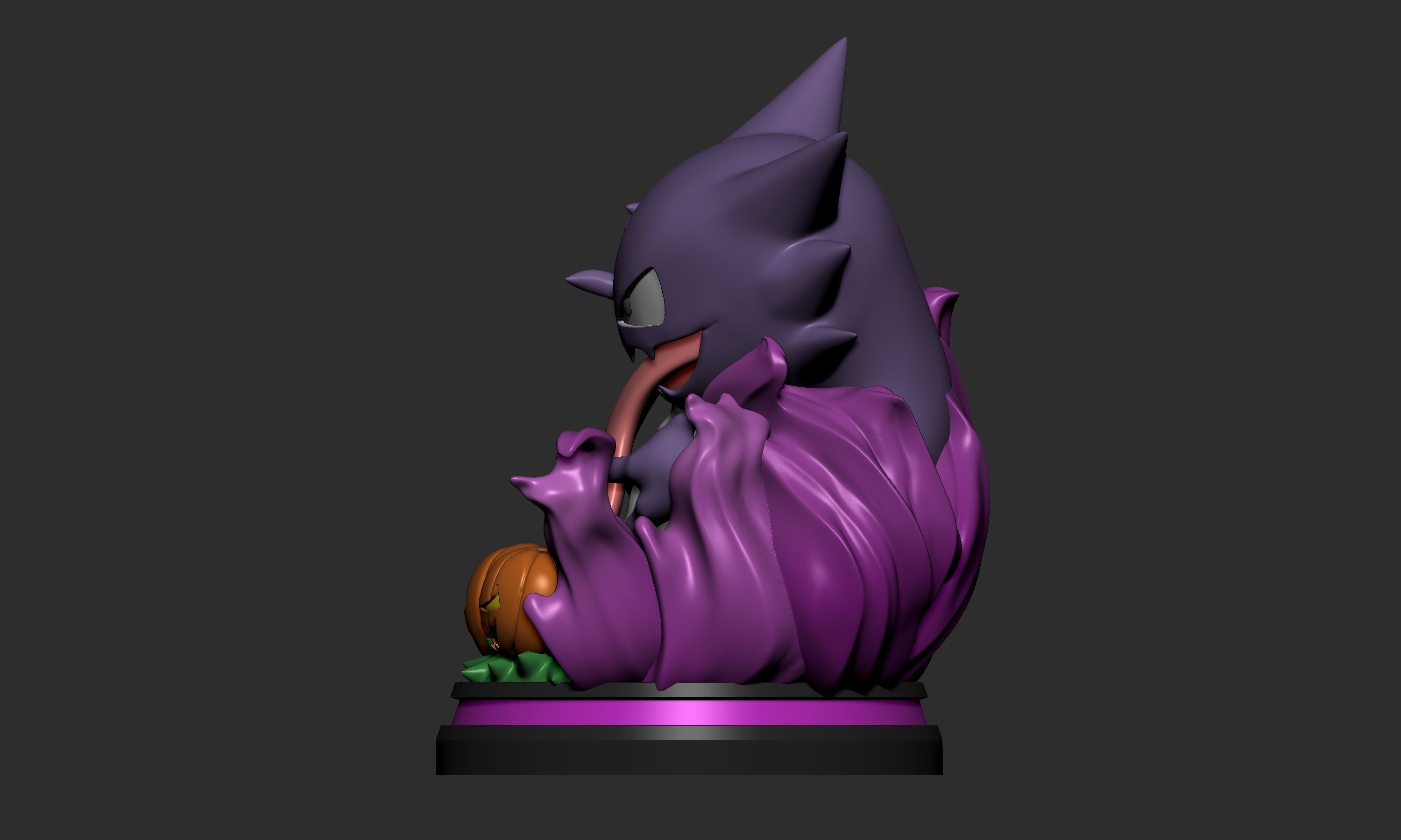 Pokemon - Haunter Halloween Figure  3D print model_5