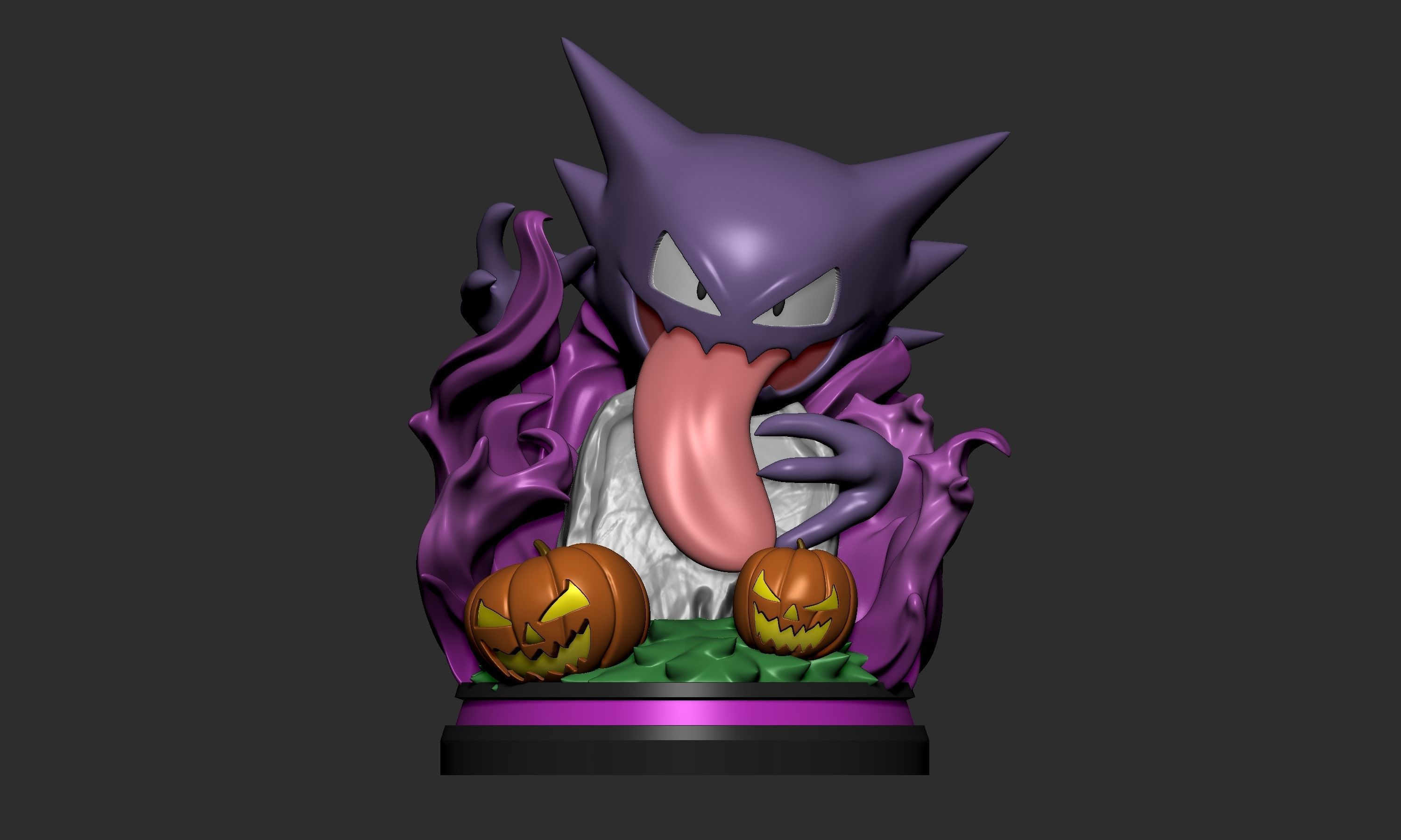 Pokemon - Haunter Halloween Figure  3D print model_2