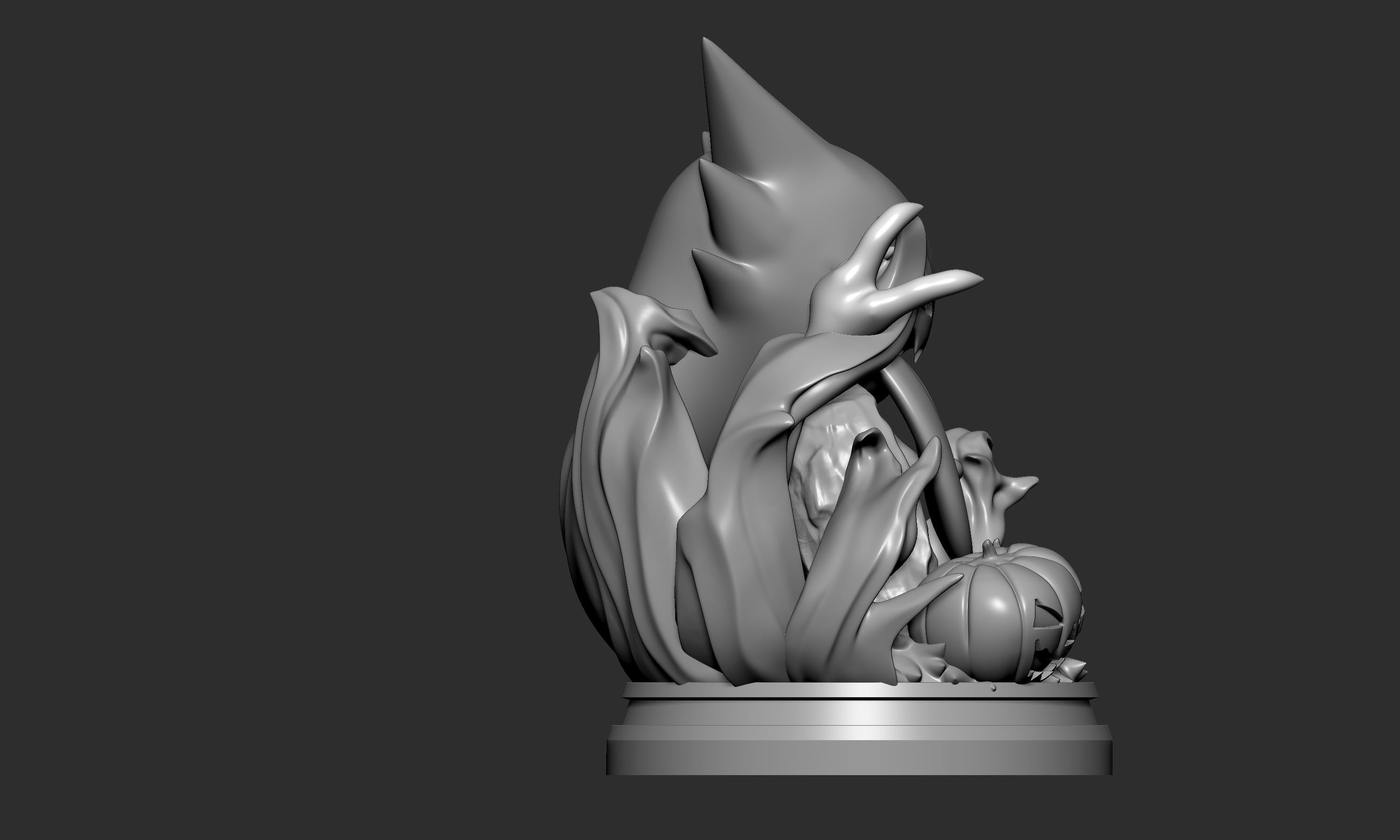 Pokemon - Haunter Halloween Figure  3D print model_8