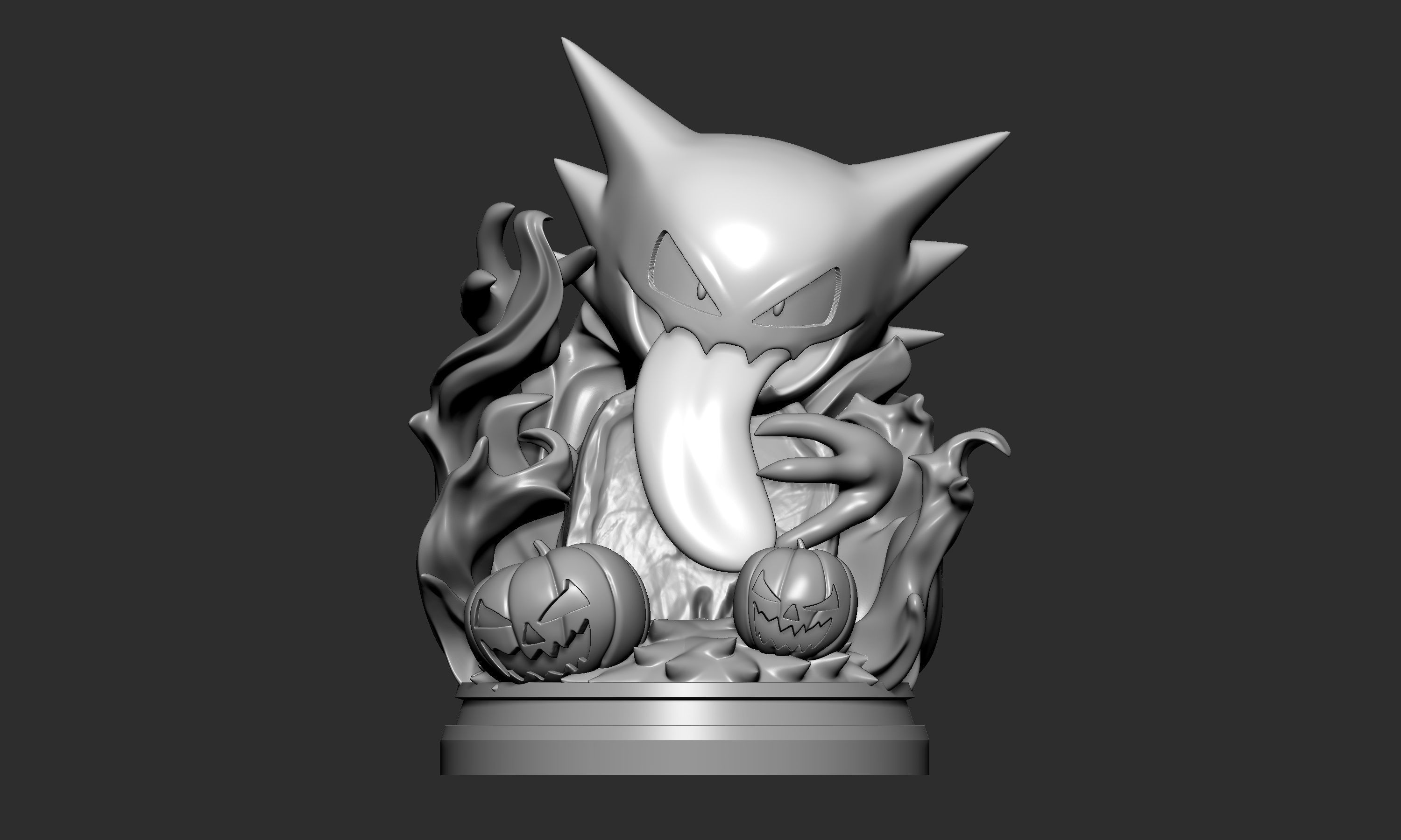 Pokemon - Haunter Halloween Figure  3D print model_3