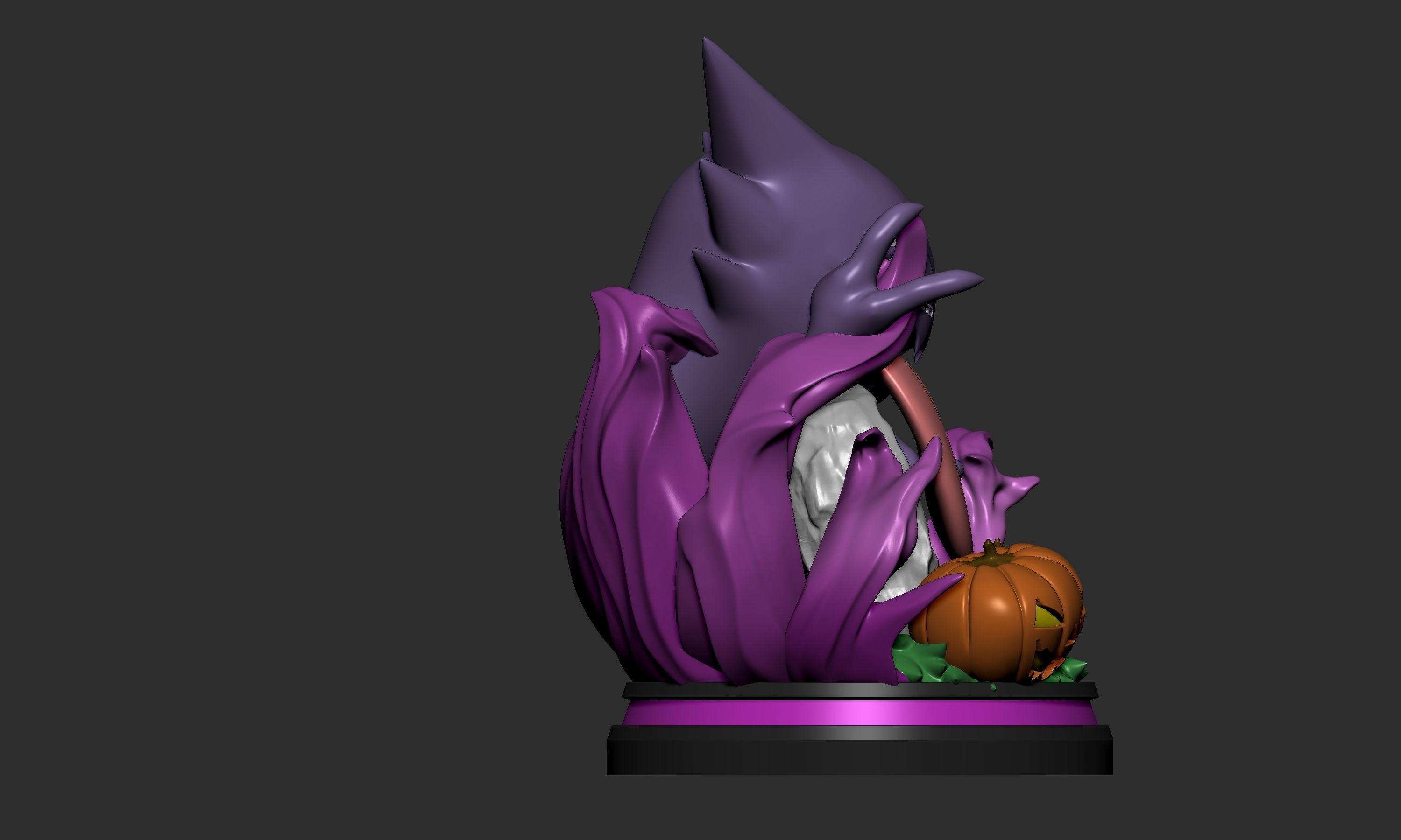 Pokemon - Haunter Halloween Figure  3D print model_9