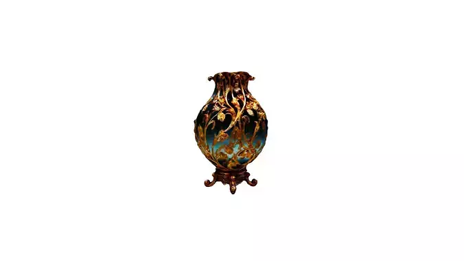 Elegant Ceramic Vase 3D Model - Timeless Home Decor 3D model