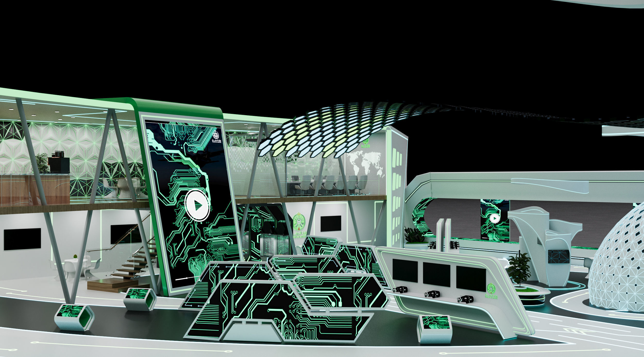 booth 1000m Ministry of Defense 3D model_28