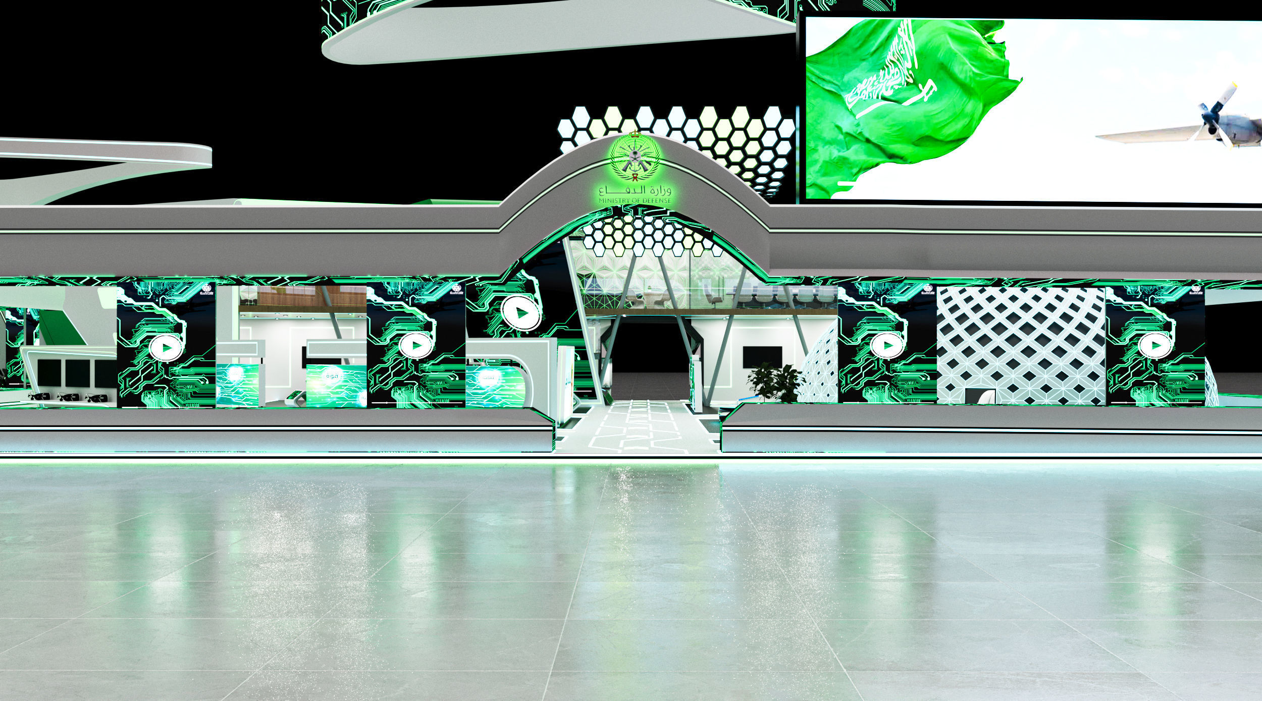 booth 1000m Ministry of Defense 3D model_11