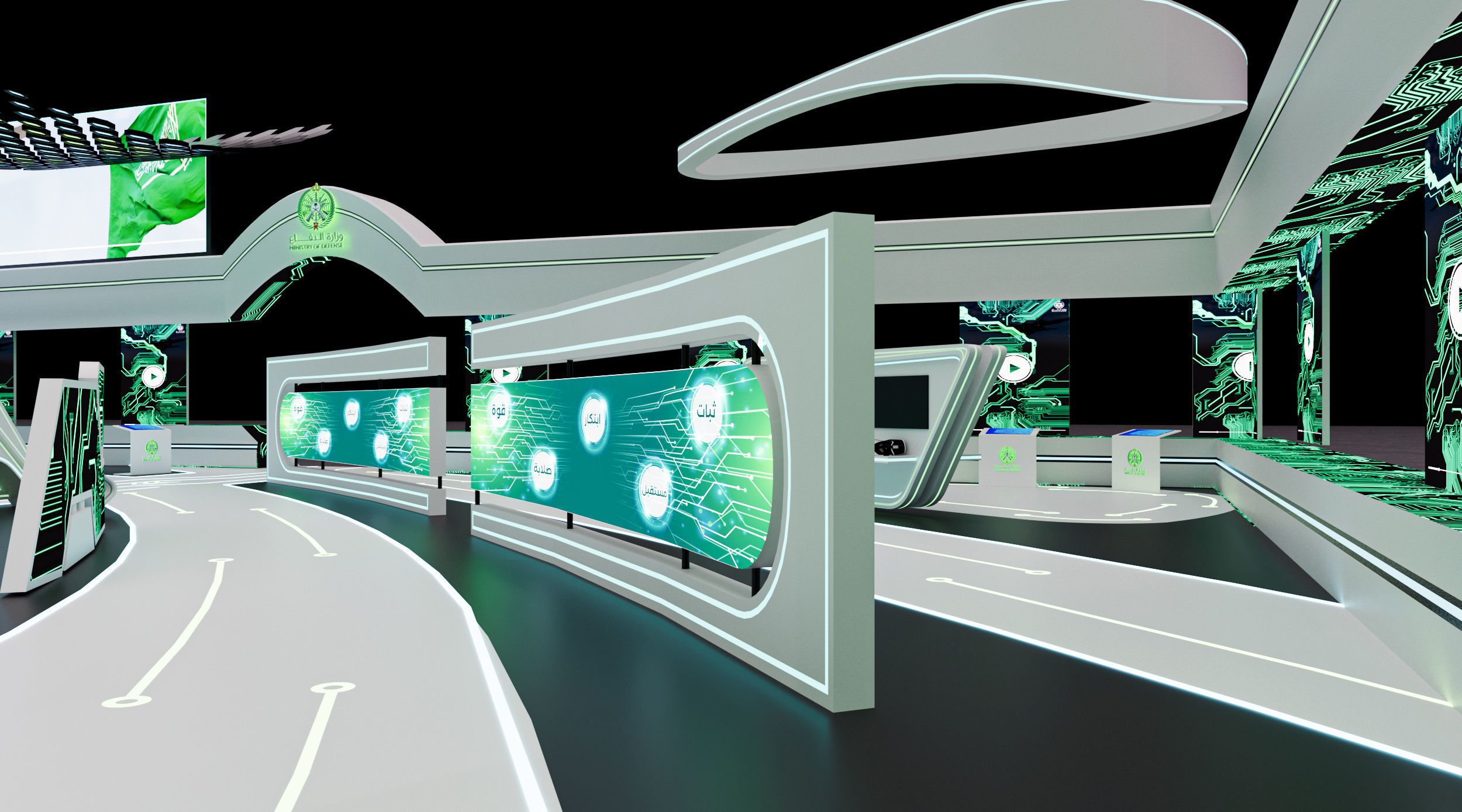 booth 1000m Ministry of Defense 3D model_5