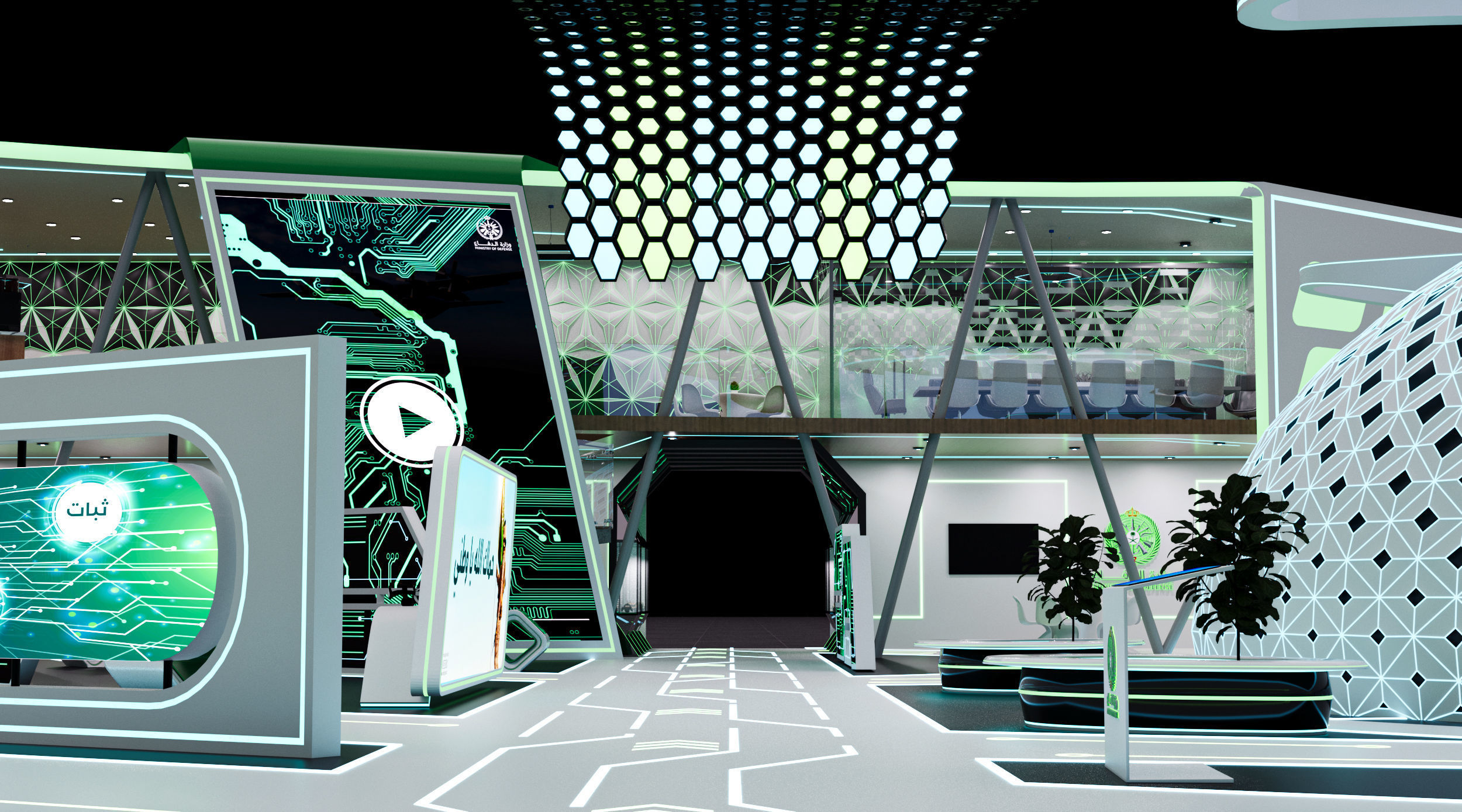 booth 1000m Ministry of Defense 3D model_13