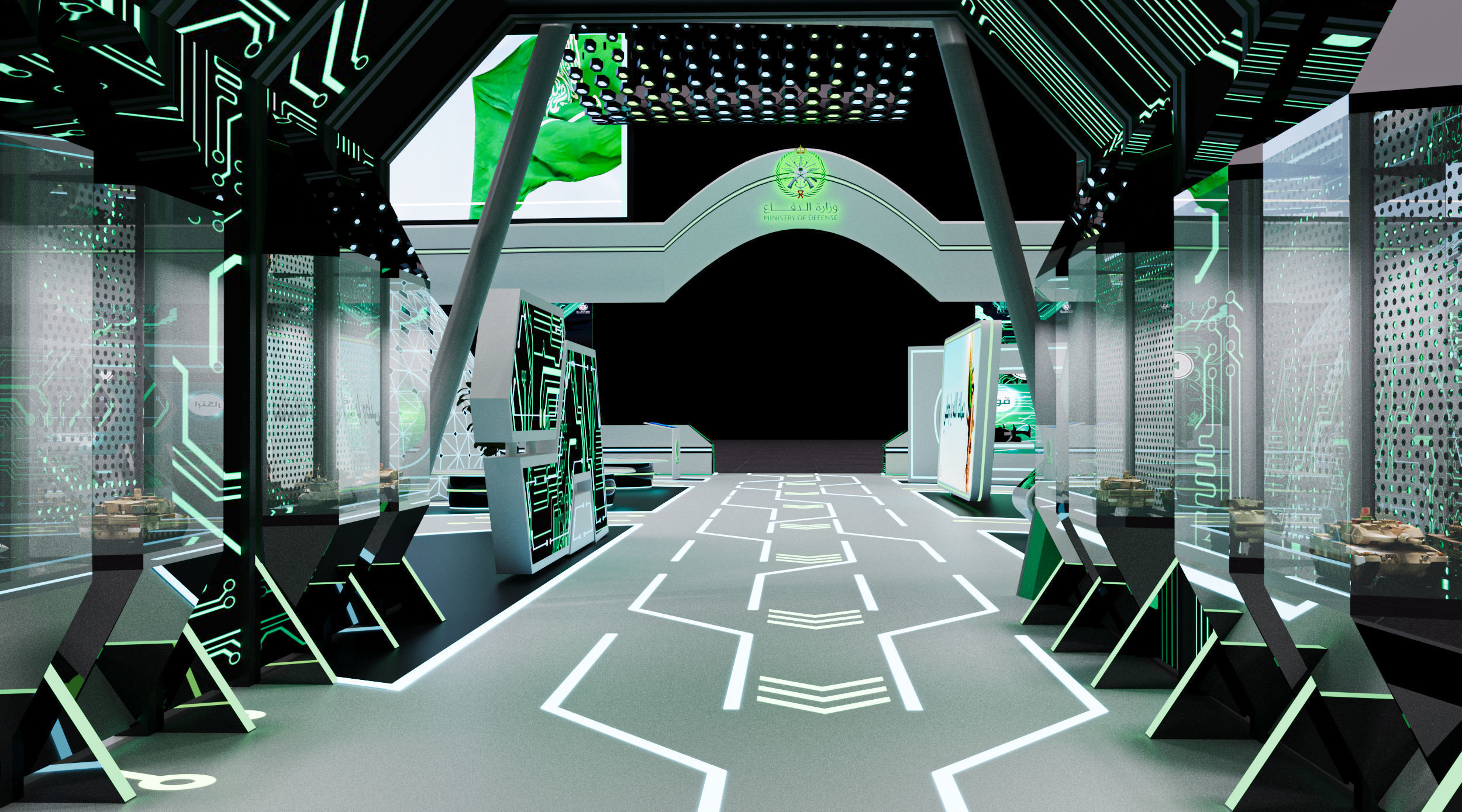 booth 1000m Ministry of Defense 3D model_7