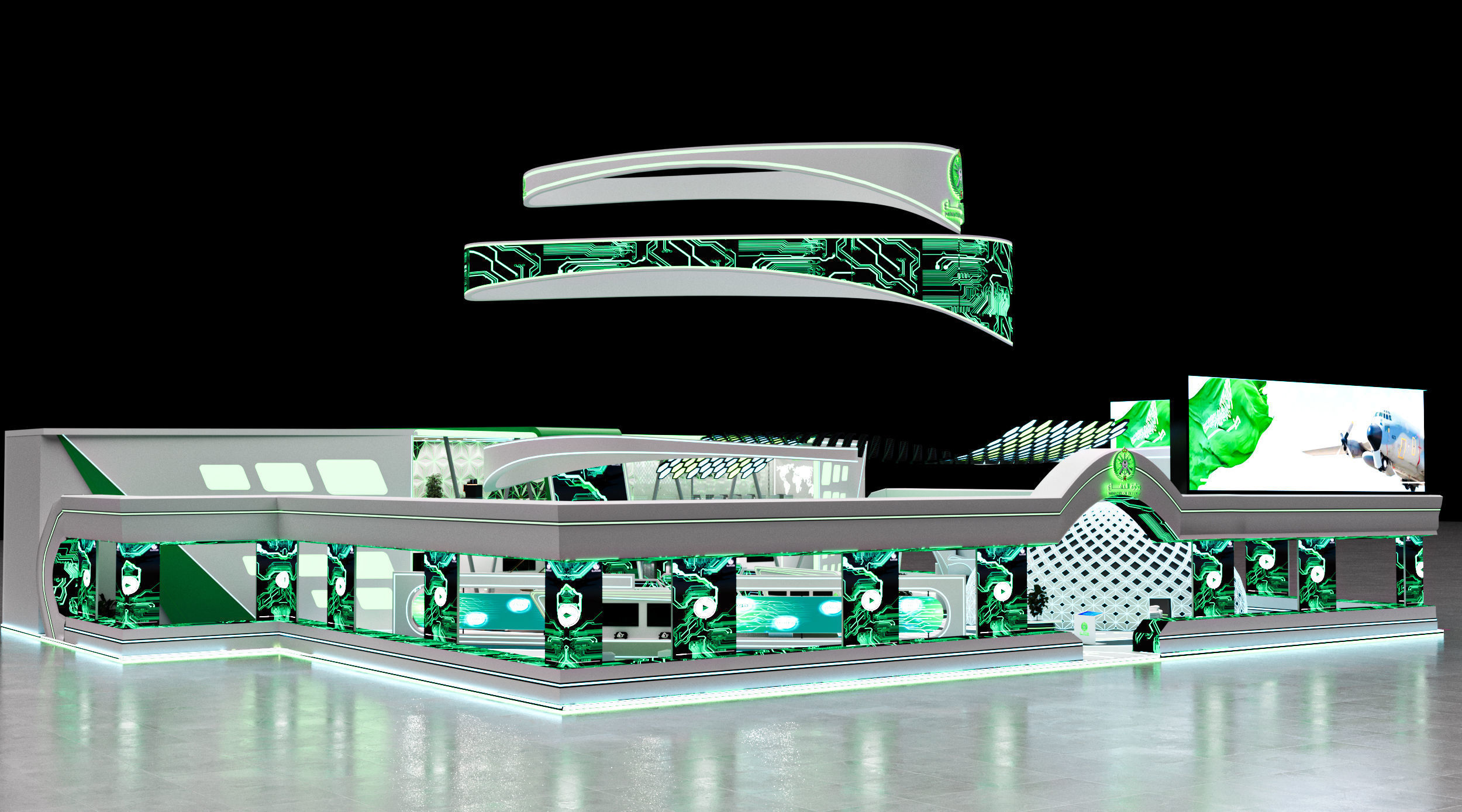 booth 1000m Ministry of Defense 3D model_2