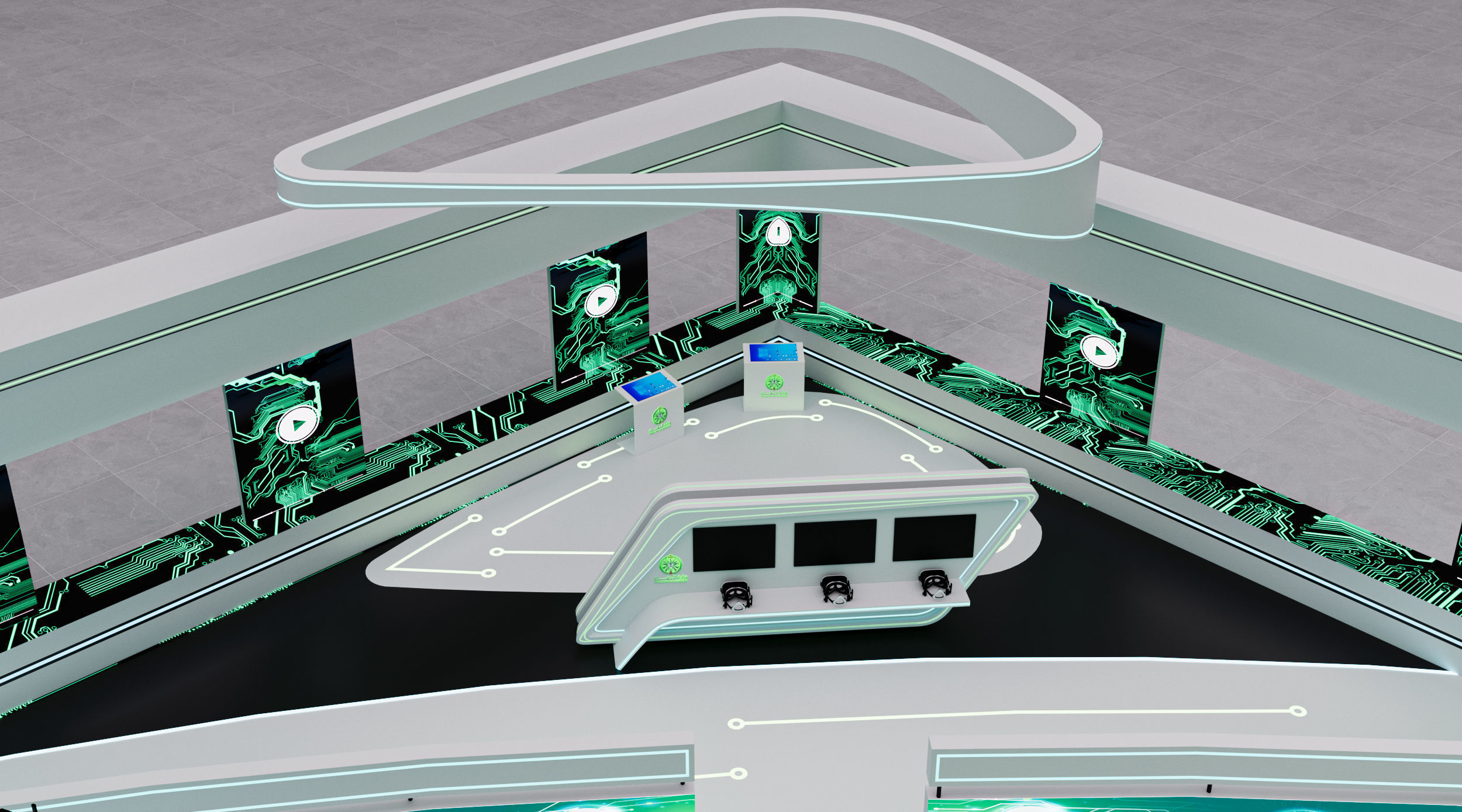 booth 1000m Ministry of Defense 3D model_40