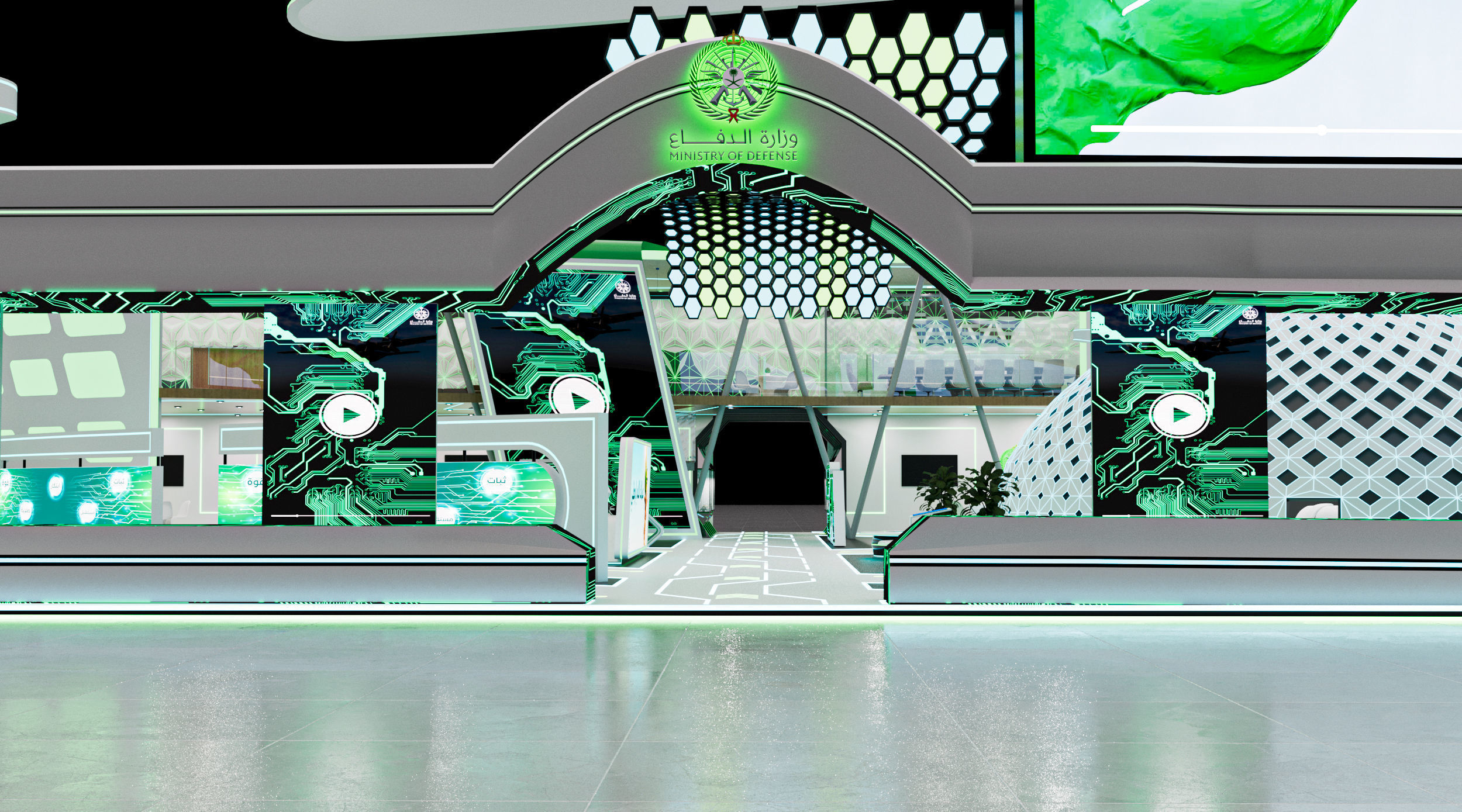 booth 1000m Ministry of Defense 3D model_3