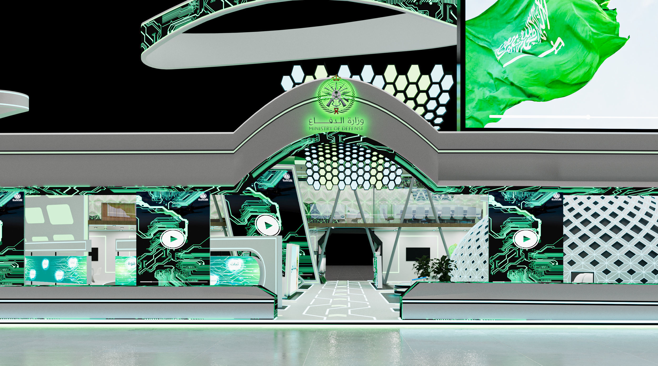 booth 1000m Ministry of Defense 3D model_10