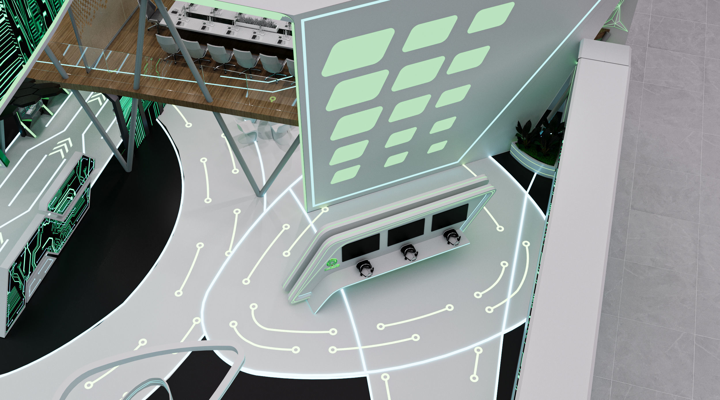 booth 1000m Ministry of Defense 3D model_14