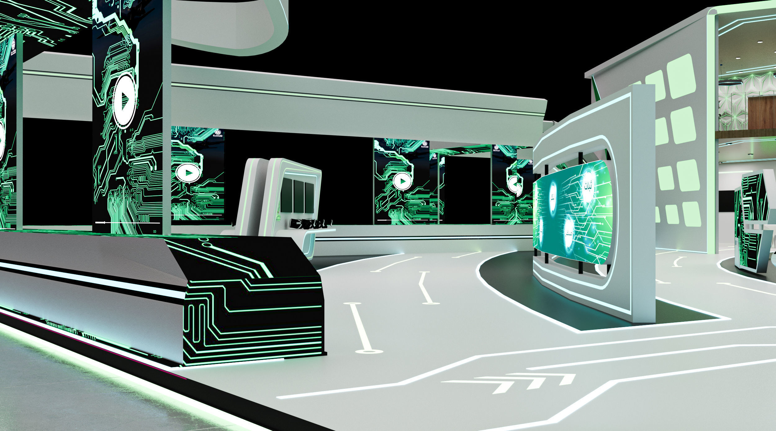 booth 1000m Ministry of Defense 3D model_4