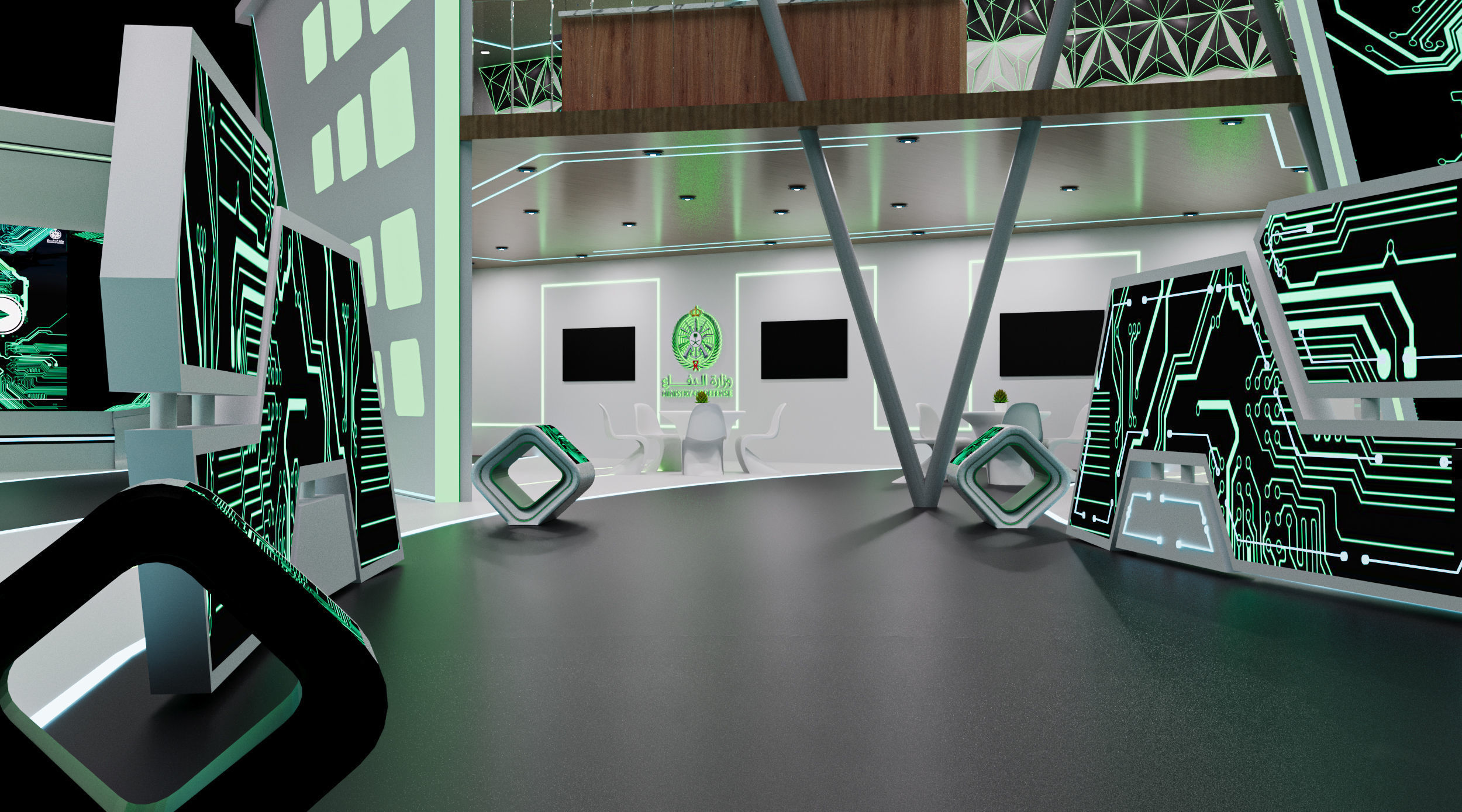 booth 1000m Ministry of Defense 3D model_38