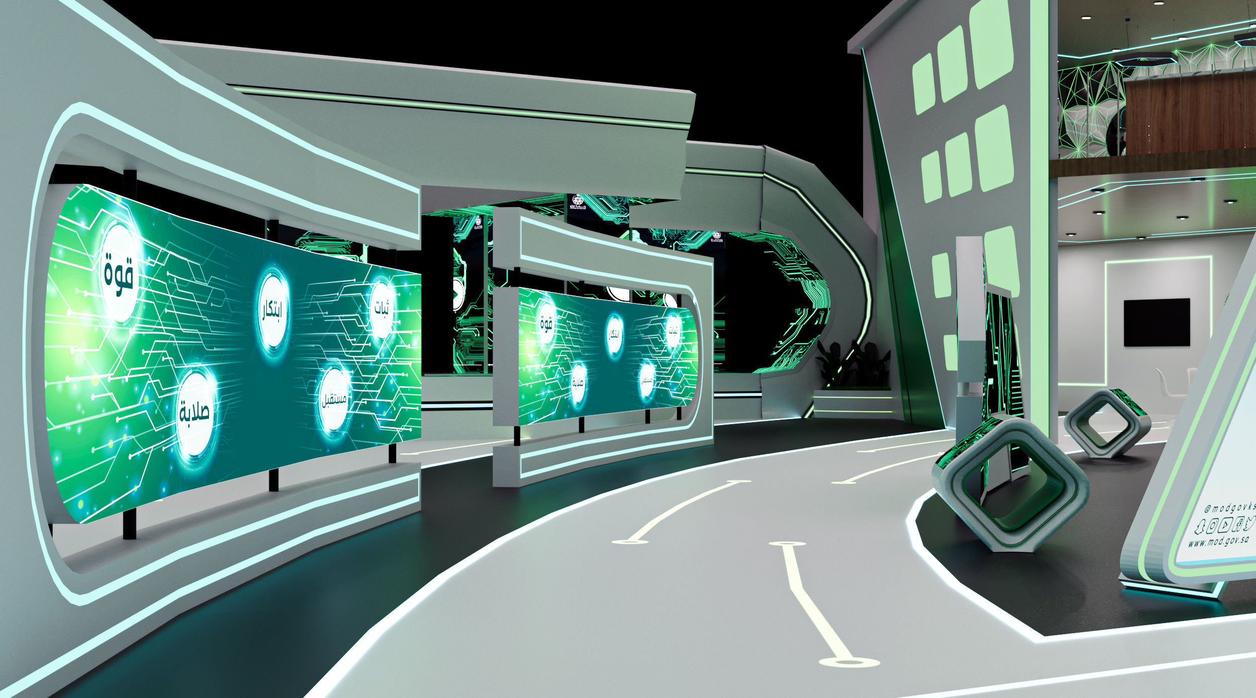 booth 1000m Ministry of Defense 3D model_6