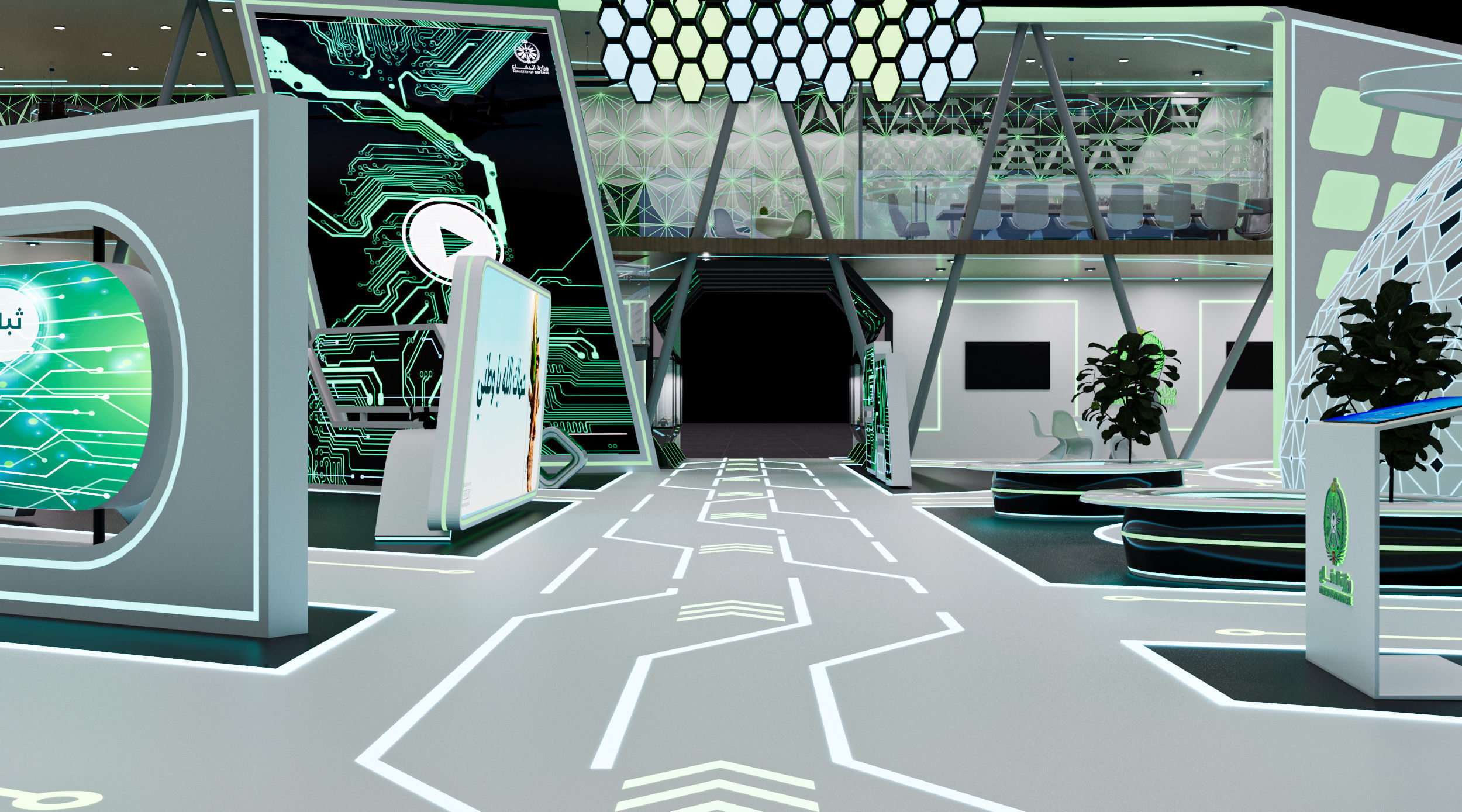 booth 1000m Ministry of Defense 3D model_12