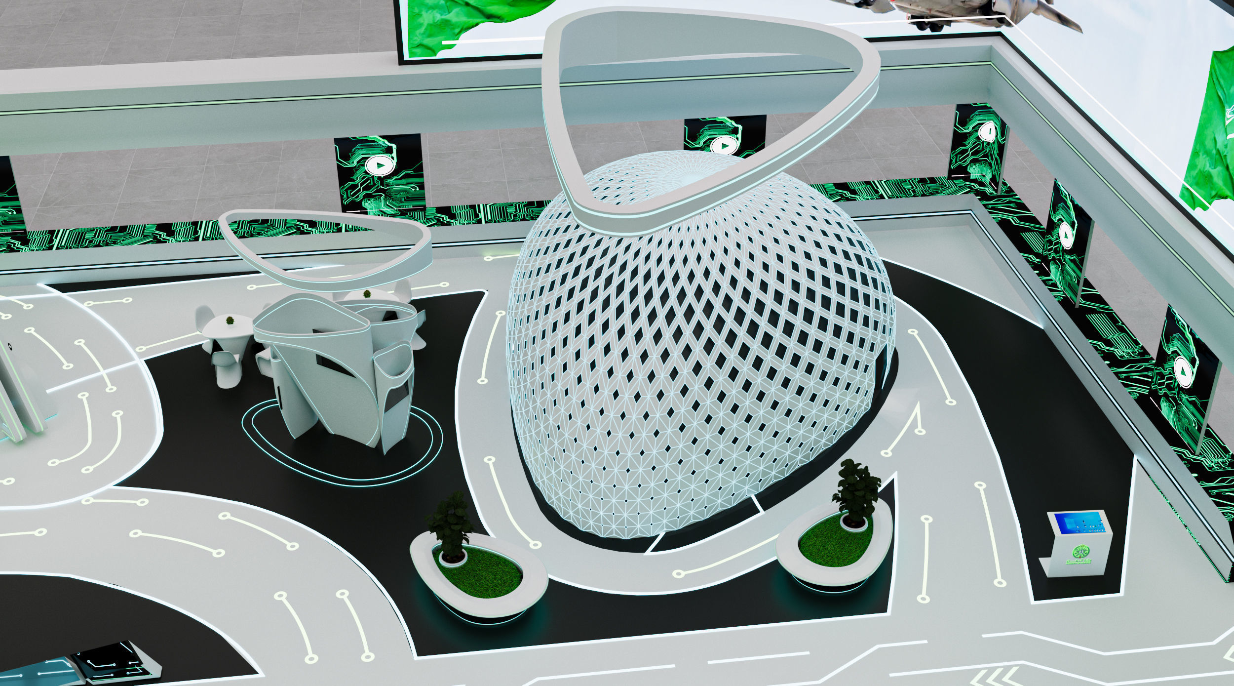 booth 1000m Ministry of Defense 3D model_41