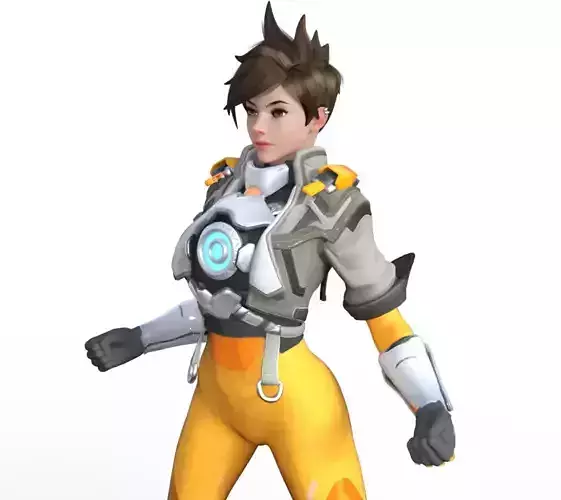 Tracer girl videogame 3D print model
