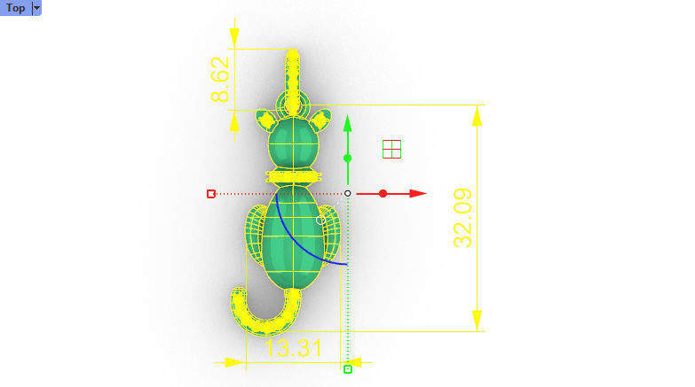 Vintage Diamond Cat Pendant Necklace Jewelry 3D print model_30