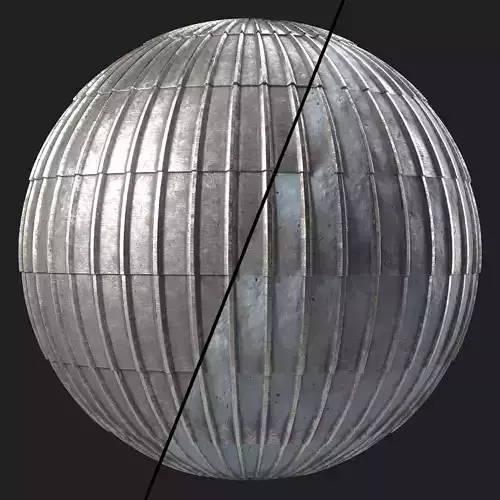 Roof Tile Materials 93- Metal Roofing By Snow Sbsar Seamless Pbr