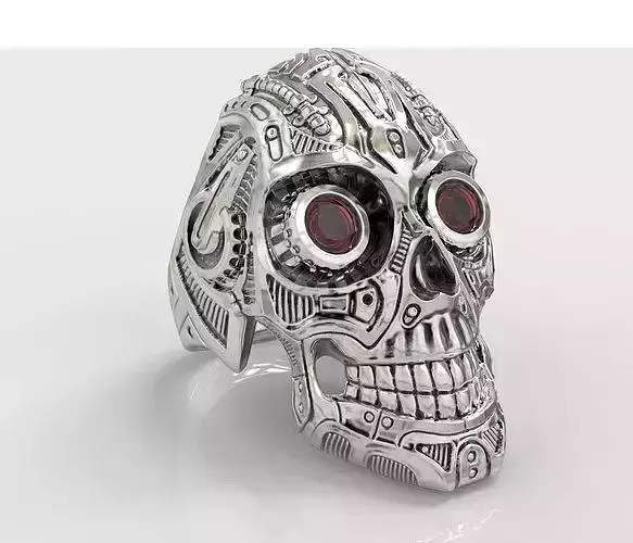 Ring Masonic Skull Freemasons Ring STL 3d model R12 3D print model