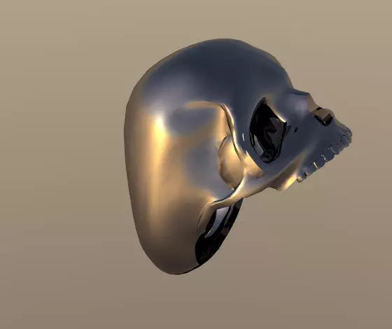 Ring Masonic Skull Freemasons Ring STL 3d model R2 3D print model_0