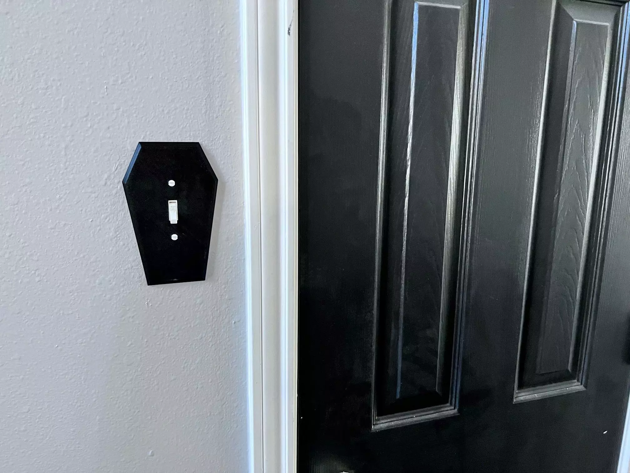 Coffin shaped light switch cover 3D print model_0
