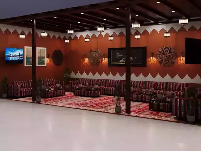 Najdi style council 3D model