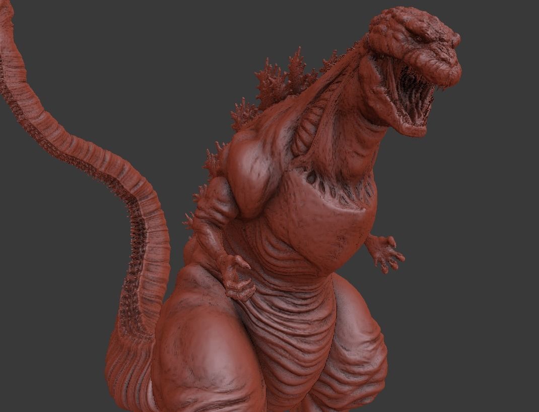 godzilla shin gojira 2016 3dprint 3D print model_1