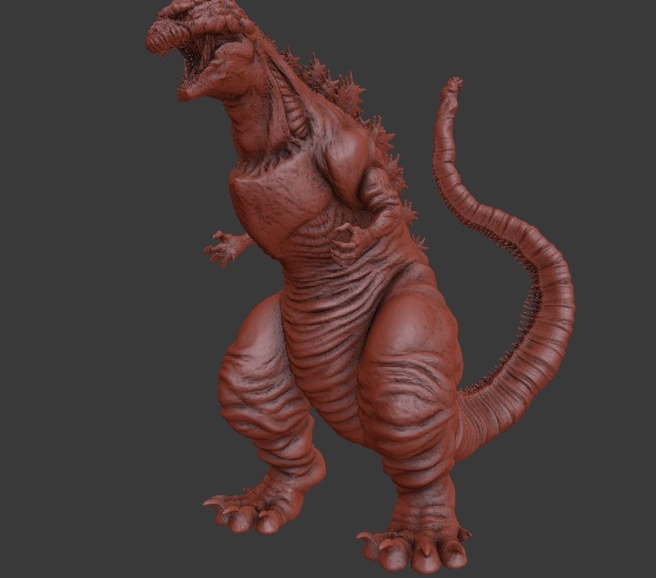 godzilla shin gojira 2016 3dprint 3D print model_6