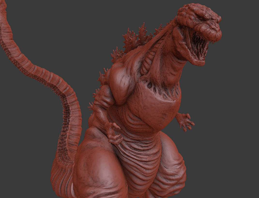 godzilla shin gojira 2016 3dprint 3D print model_10