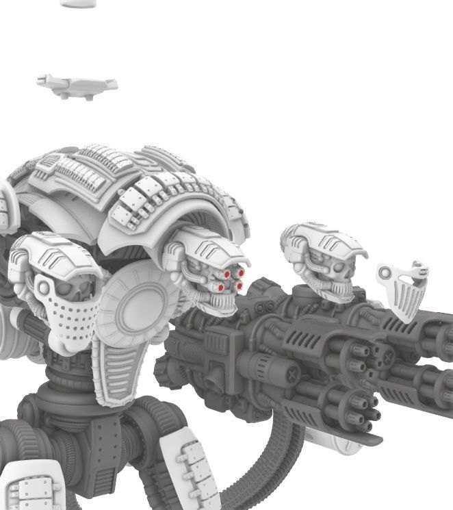 Project Cervantes-28mm Conquistador Main Battle Mecha 3D print model_7