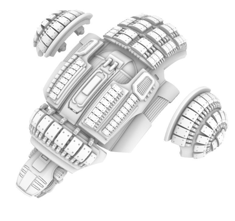 Project Cervantes-28mm Conquistador Main Battle Mecha 3D print model_27