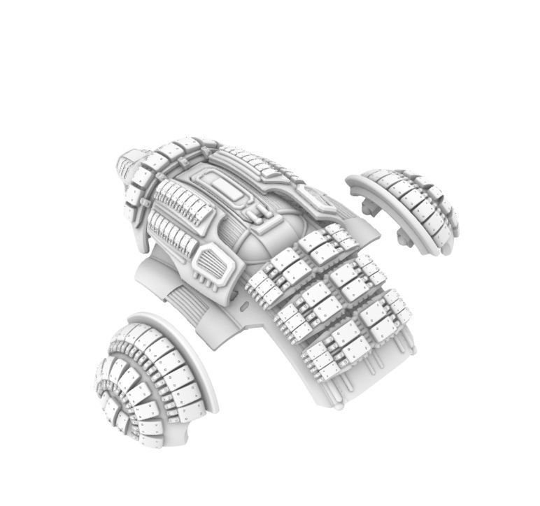 Project Cervantes-28mm Conquistador Main Battle Mecha 3D print model_12