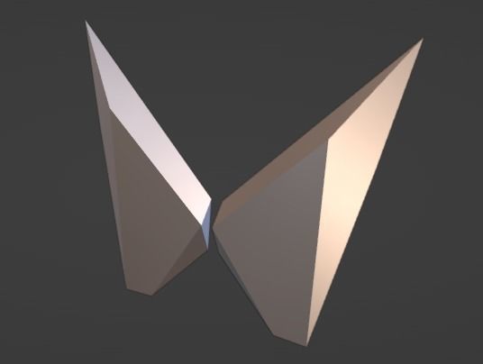 mahindra new twin peak logo non coloured Free 3D model_1