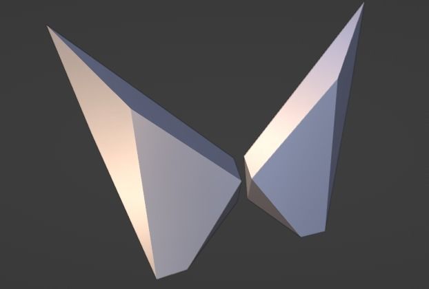 mahindra new twin peak logo non coloured Free 3D model_2