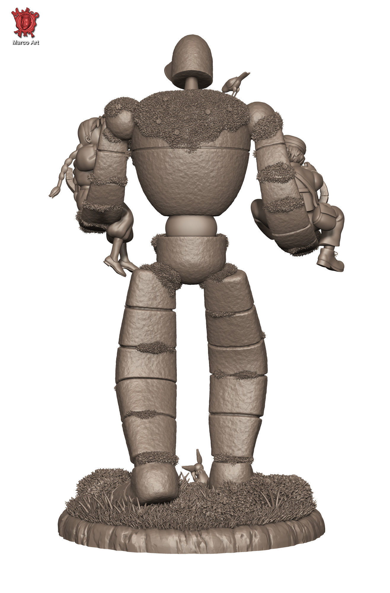 LAPUTA- Castle in the Sky  stl  3d file 3D print model_6