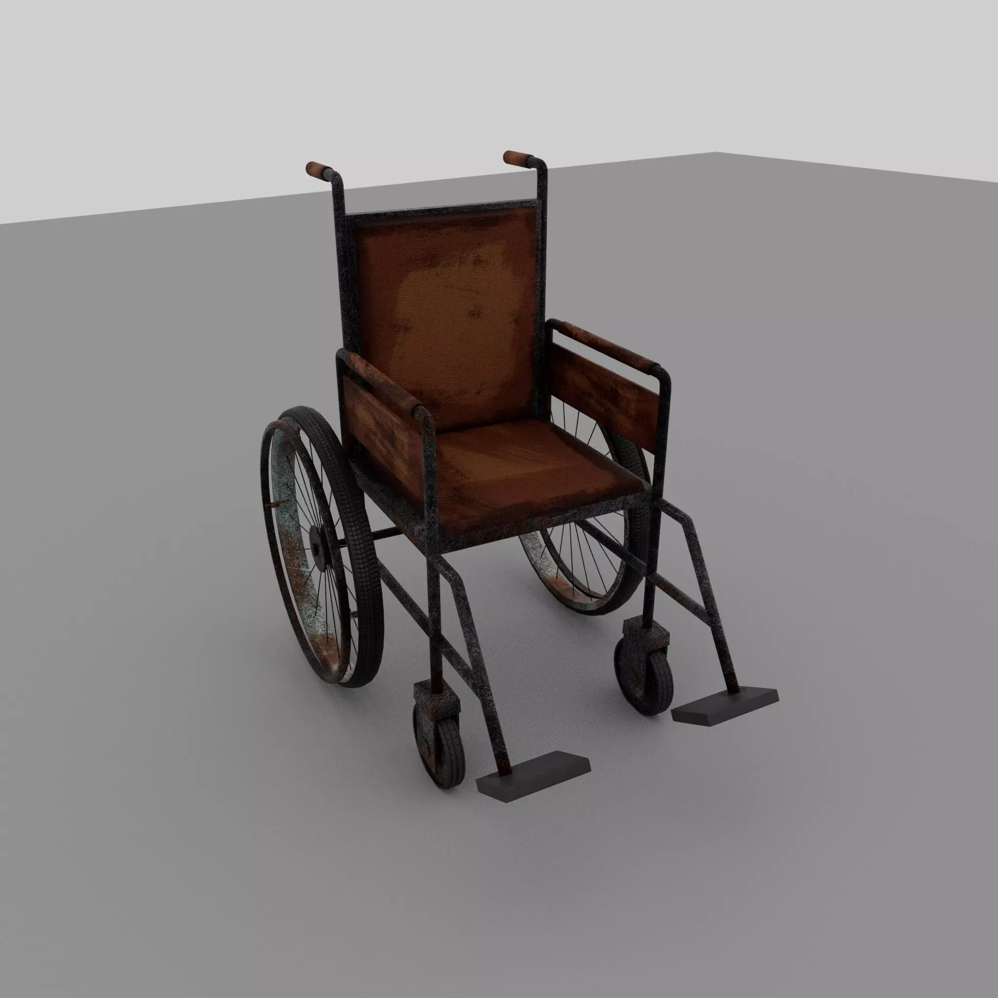 Old wheel chair Maya Free 3D print model