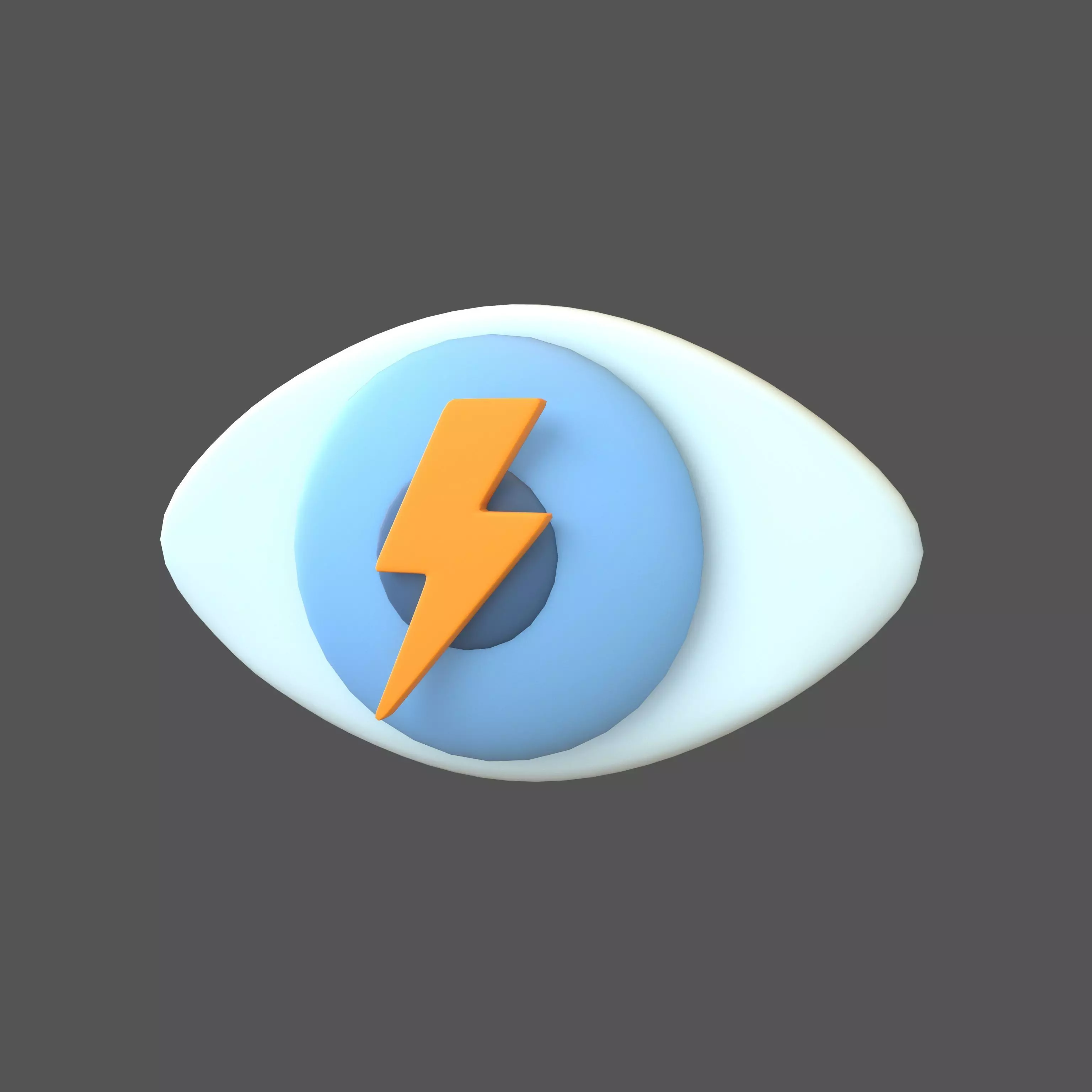 Eyes Symbol with Lighting v1 001 Low-poly 3D model_0