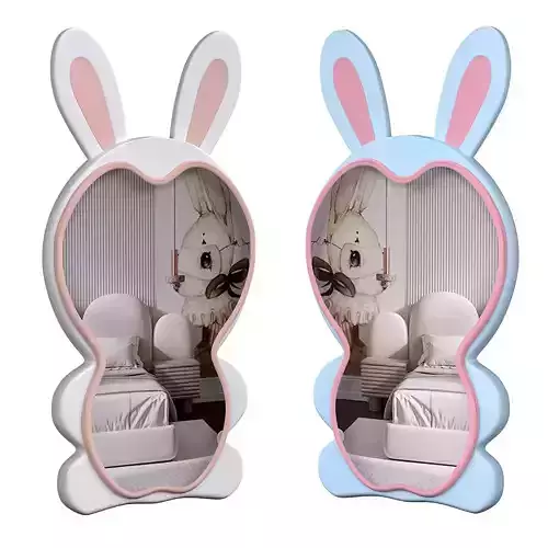 Rabbit floor mirror