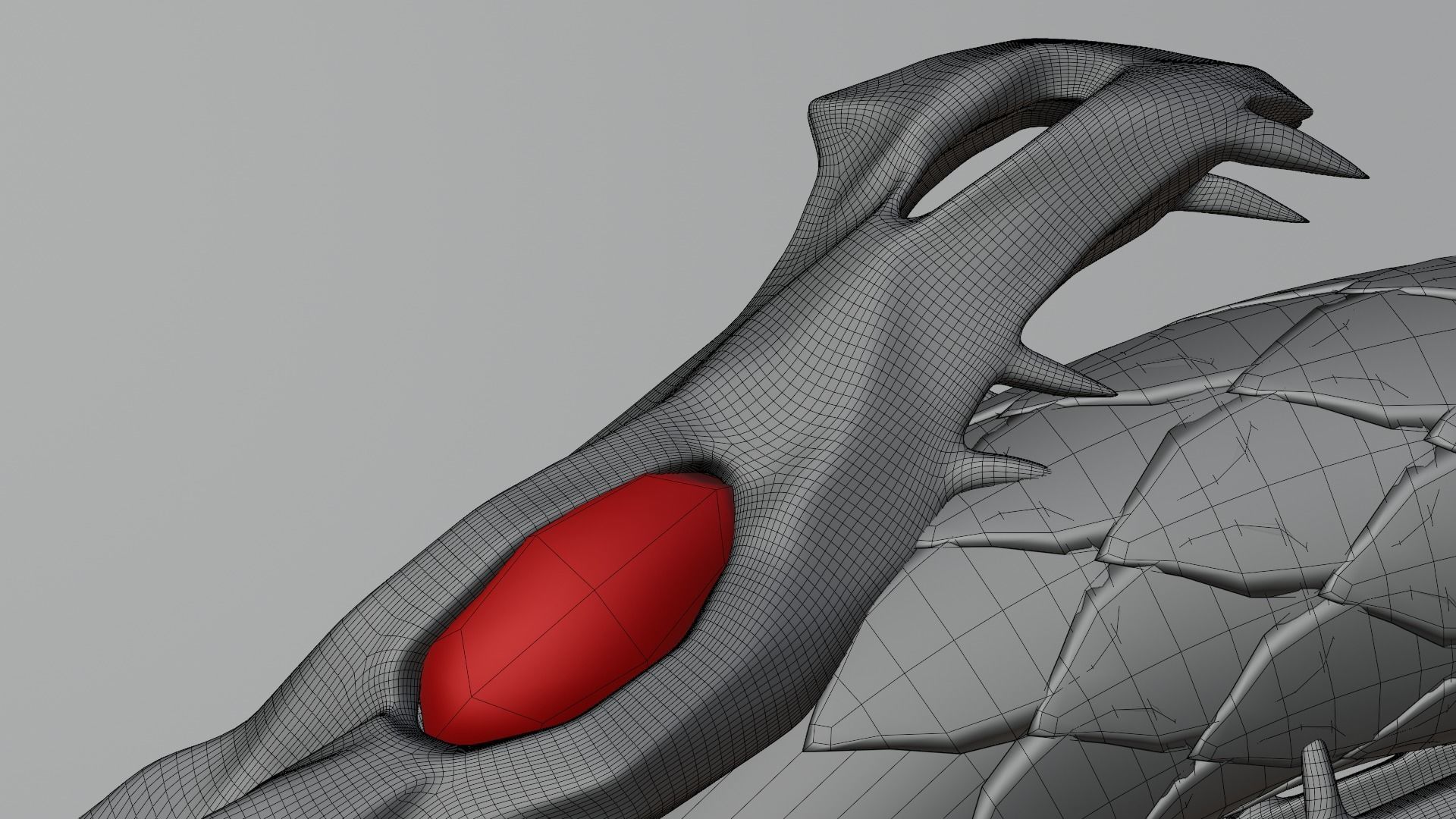 Dragon ring golden 3D model_76