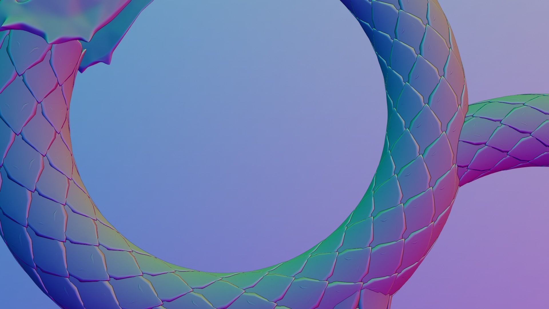 Dragon ring golden 3D model_53